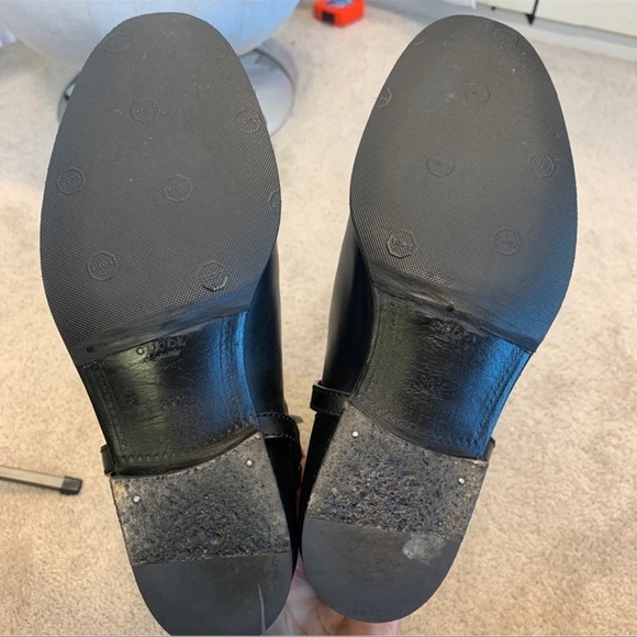 GUCCI Black Charlotte Flat Riding Boot Sz 38.5 equestrian - Picture 8 of 16